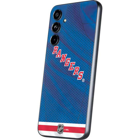 NHL New York Rangers Home Jersey Galaxy A54 5G Skin